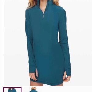 Lululemon Define Dress Petrol Blue, Size 10